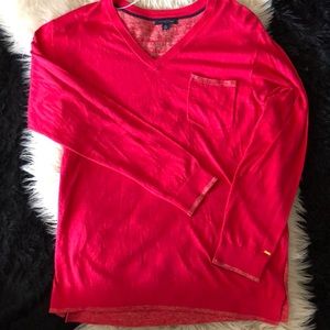 Pink with Gold trim sweater